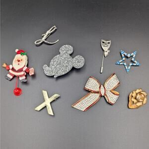 Vintage & Novelty Pin Lot – 8 Pieces